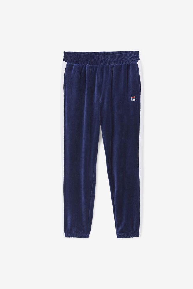 Fila Pants Mens Navy Brice Velour - Ireland 50321-CZNV